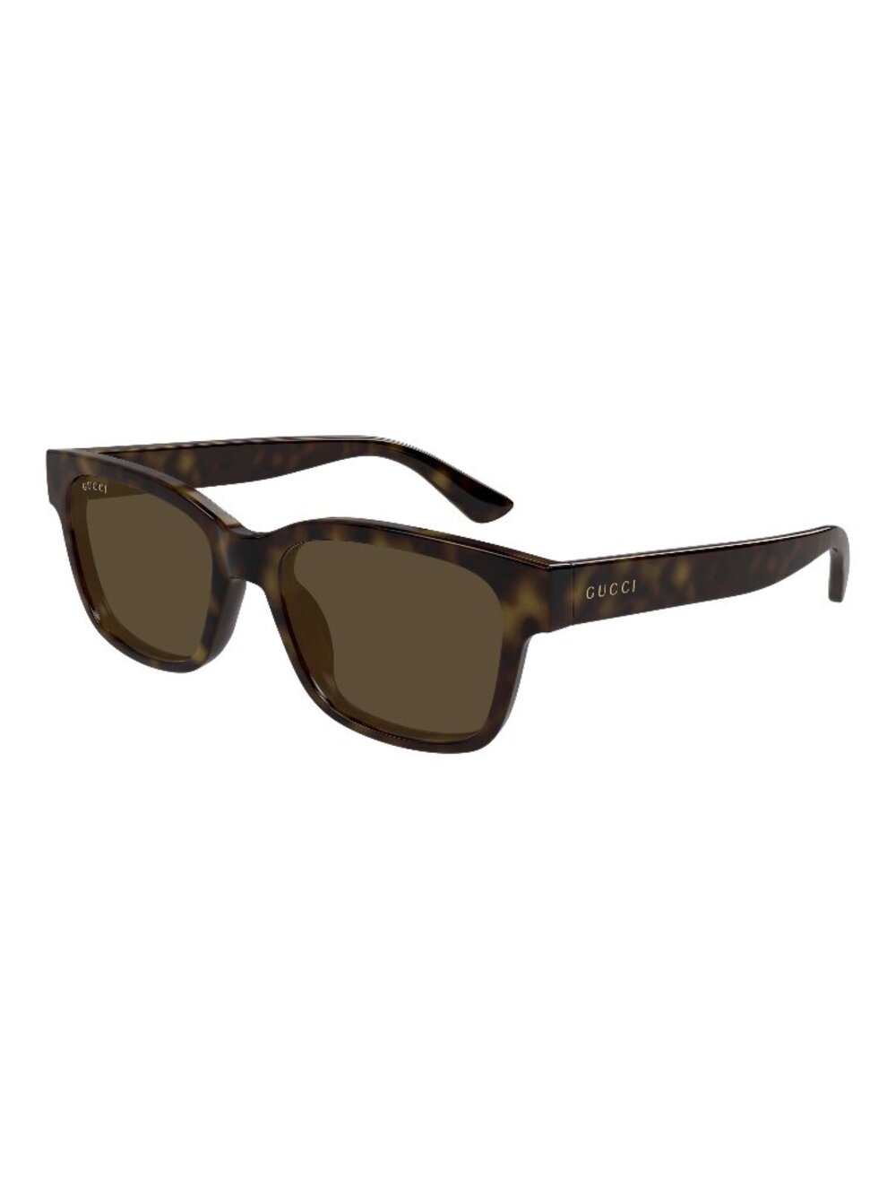 New Gucci Men's Sunglasses Havana Square Brown Lens Injected Frame GG1716S 002
